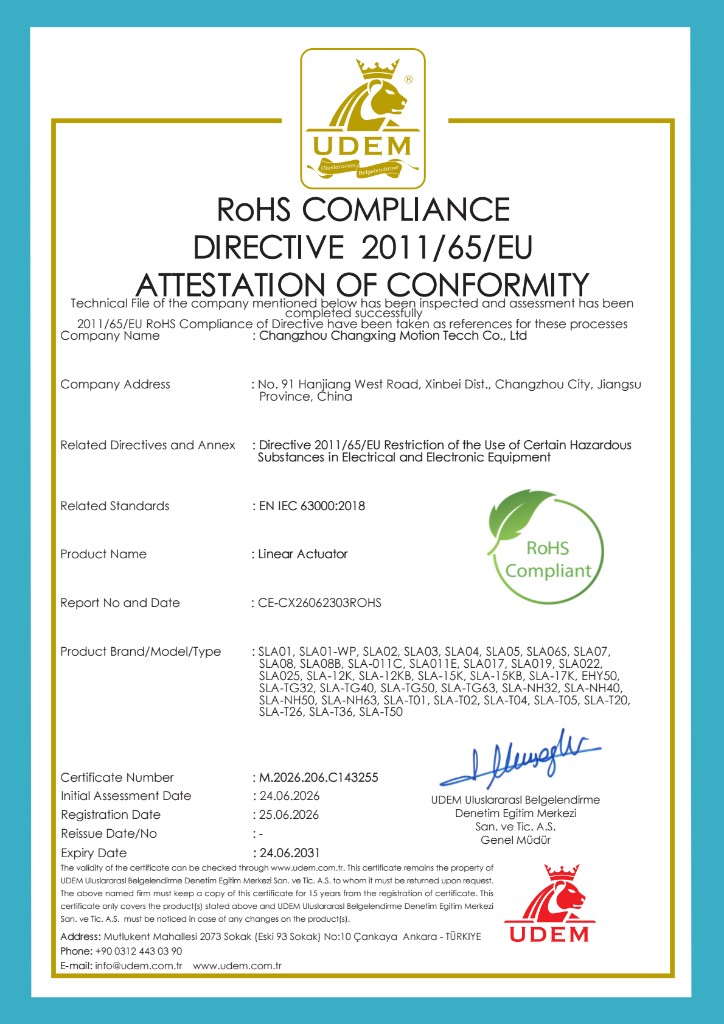 RoHS Attestation of Conformity M.2026.206.C143255